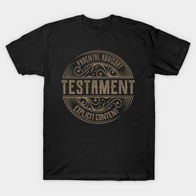 Testament Vintage Ornament T-Shirt by irbey